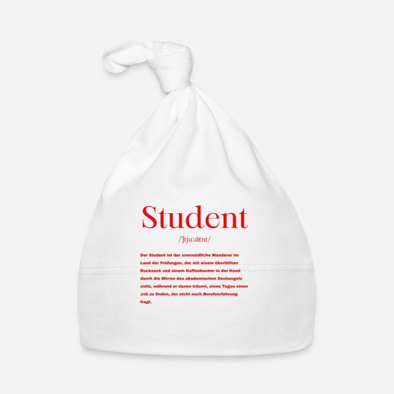 Student Definition Baby Bio-Mütze