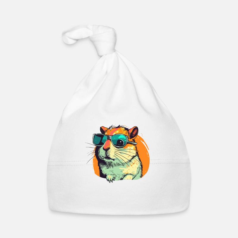 Lili the gerbil Organic Baby Cap