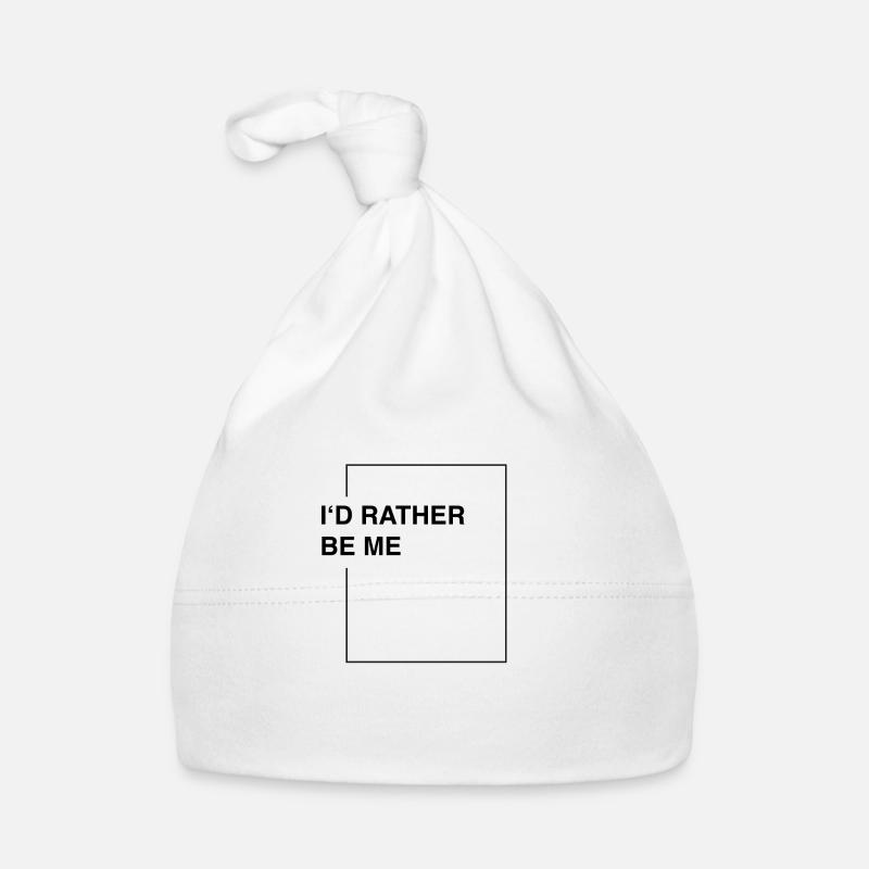 I'd rather be me Baby Bio-Mütze