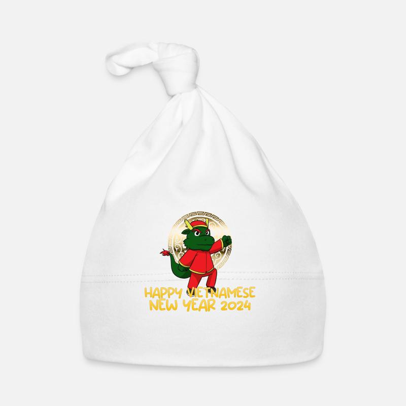 Vietnamesisches Neujahr Drache Vietnam I Geschenk Baby Bio-Mütze