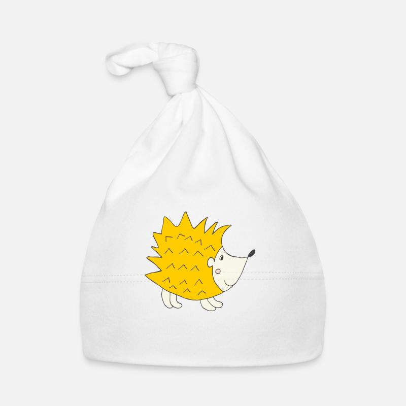 Riccio giallo Cappellino ecologico per neonato