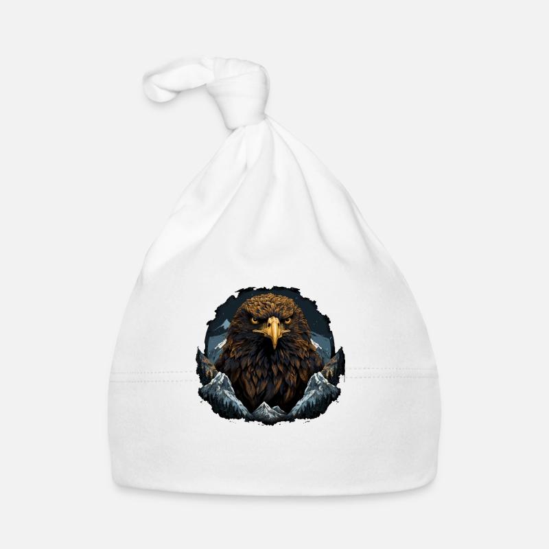 Eagle Design for Animal Lovers & Eagle Lovers. Organic Baby Cap