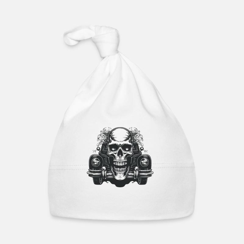 Car Oldtimer Skull Oldschool Mechanic Car Bonnet bio Bébé