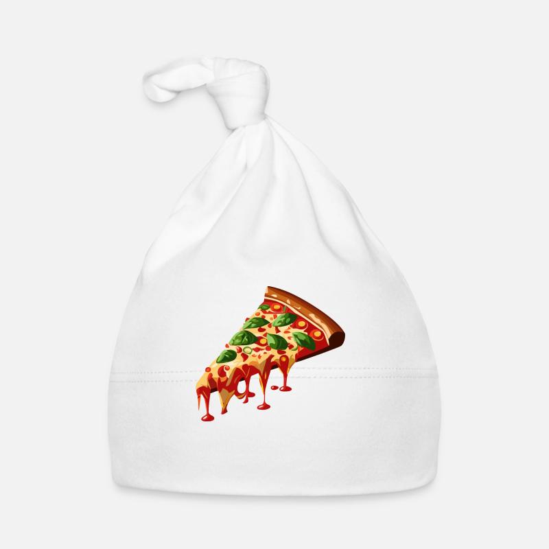 Tranche de pizza 3D Bonnet bio Bébé