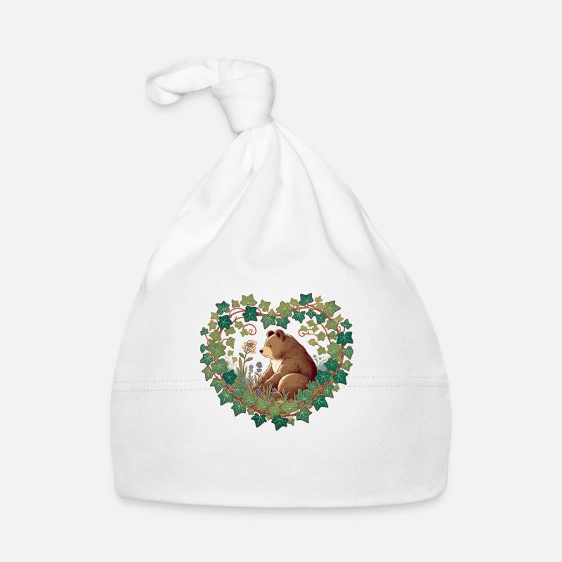 Ours brun Bonnet bio Bébé