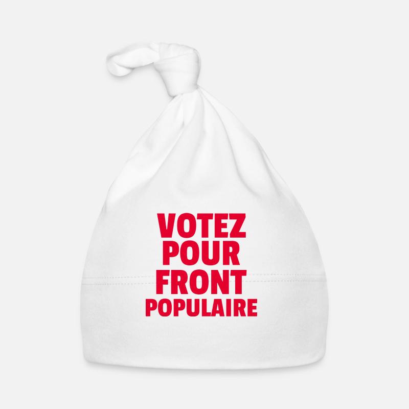 Front populaire - élections législatives 2024 Bonnet bio Bébé