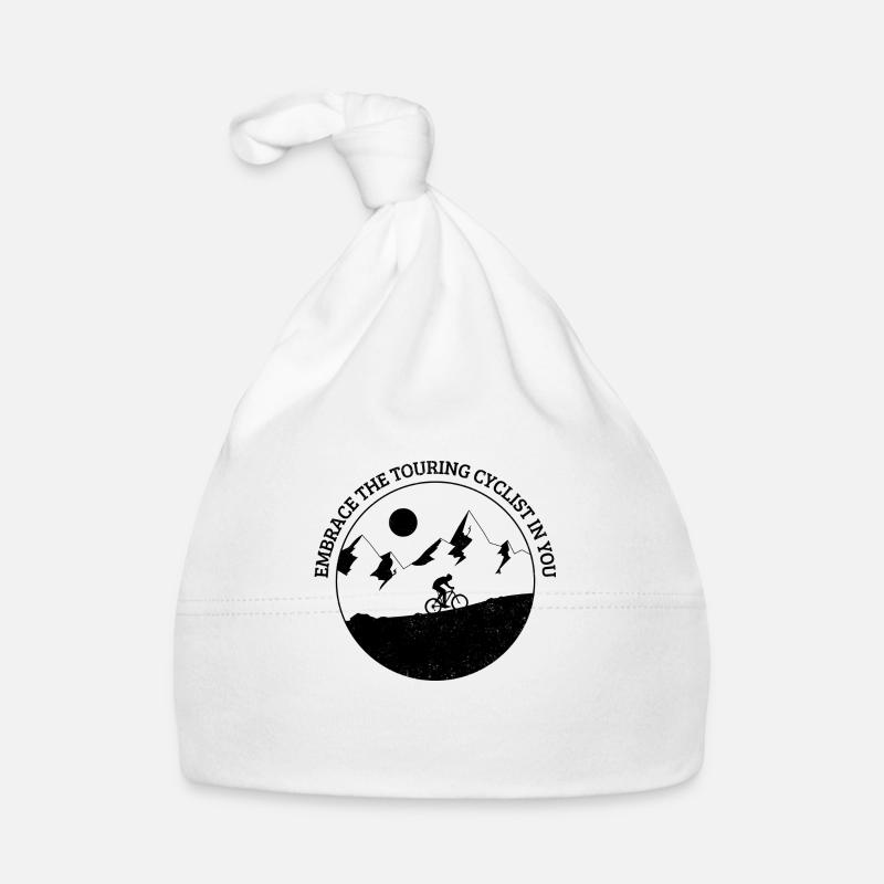 Embrassez le cycliste qui sommeille en vous - Bonnet bio Bébé - blanc