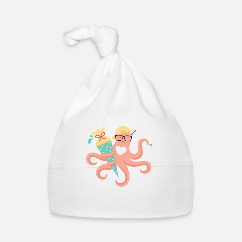 Octopus avec cône d’école inscription à l’école Bonnet bio Bébé
