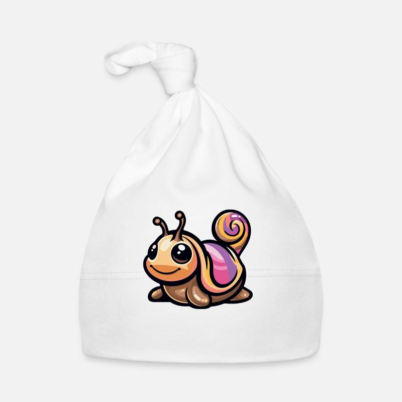 schnecke comic Baby Bio-Mütze