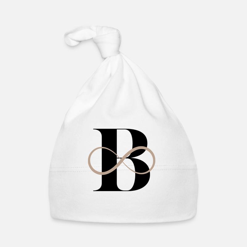 Infinite letter b Organic Baby Cap