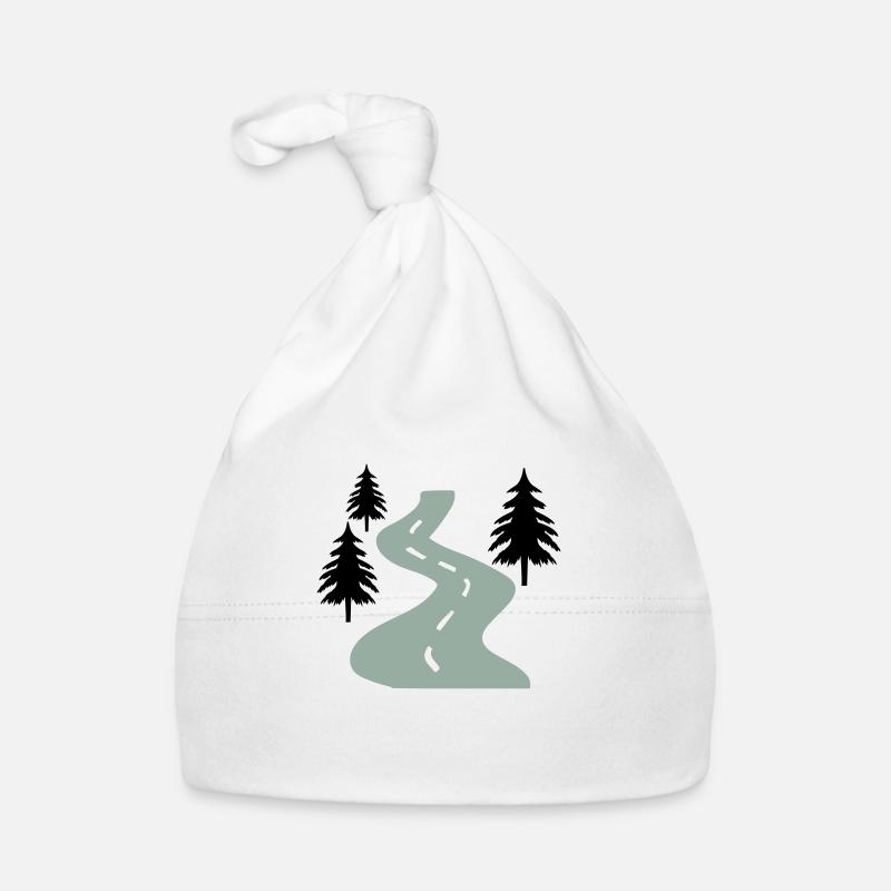 Road Trees Away Organic Baby Cap