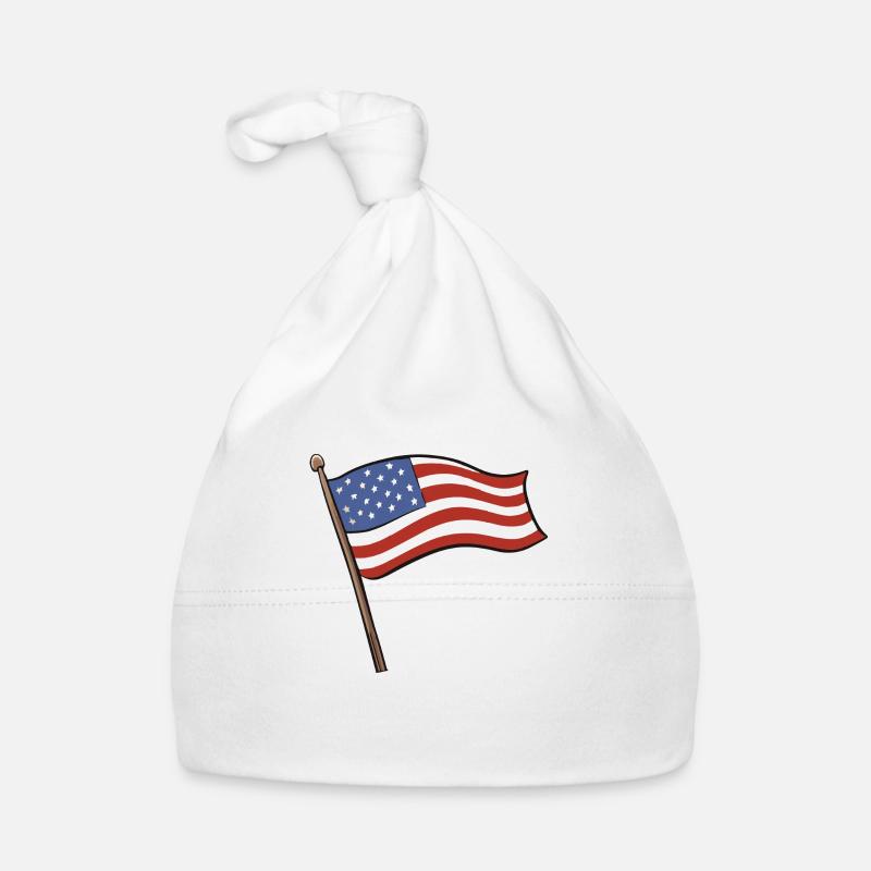 Drapeau des États-Unis Bonnet bio Bébé