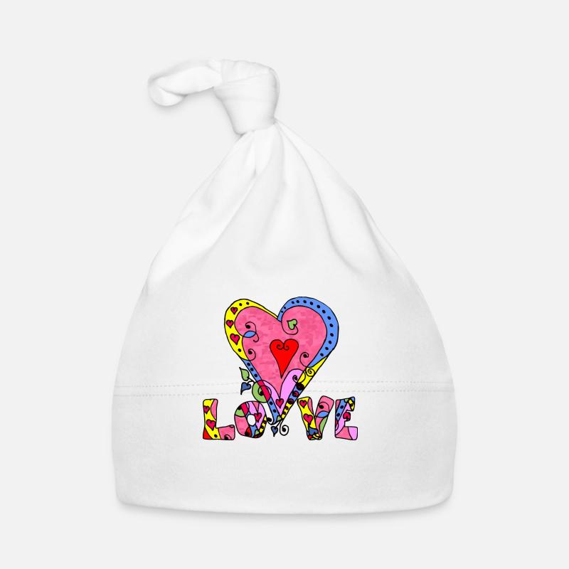 Herz Baby Bio-Mütze