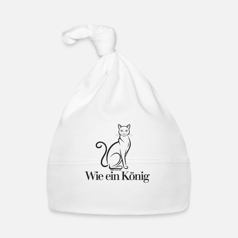Wie ein König - Stylisierte Katze Baby Bio-Mütze