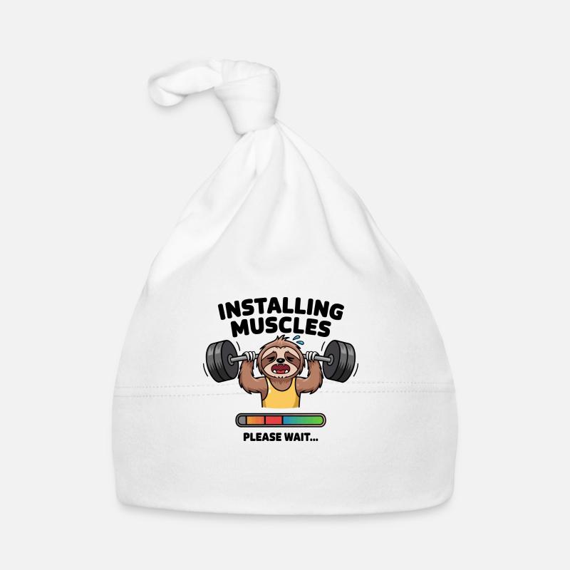 Loading Muscle Faultier Baby Bio-Mütze