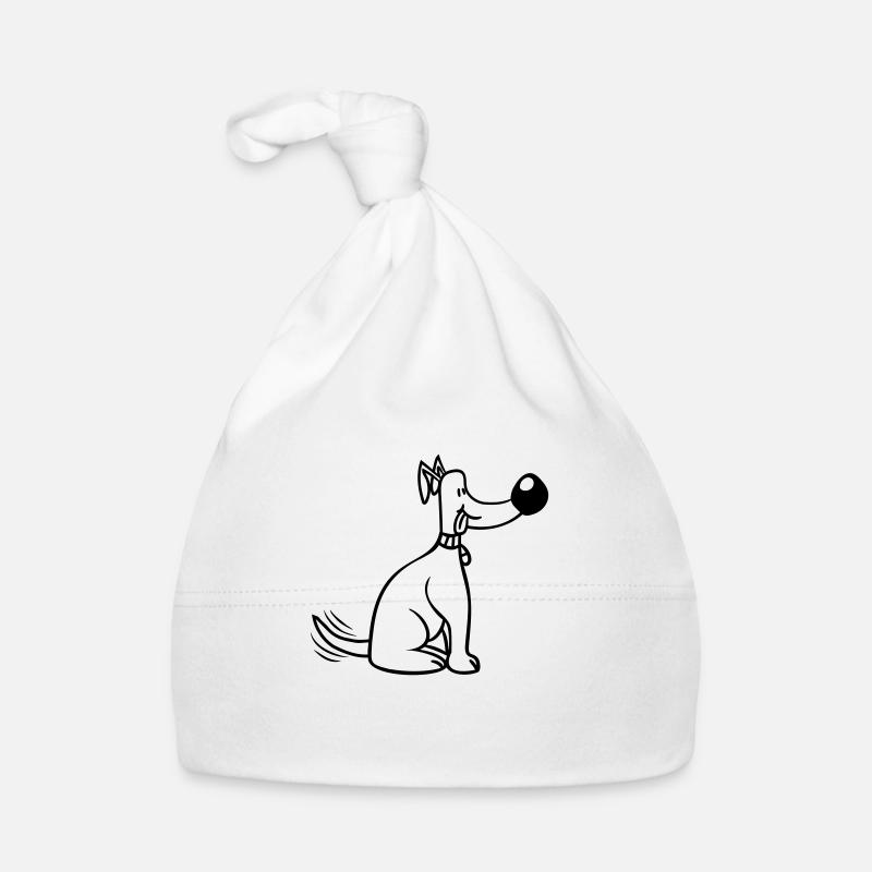 Dog Big Nose Wagging Cute Happy Organic Baby Cap