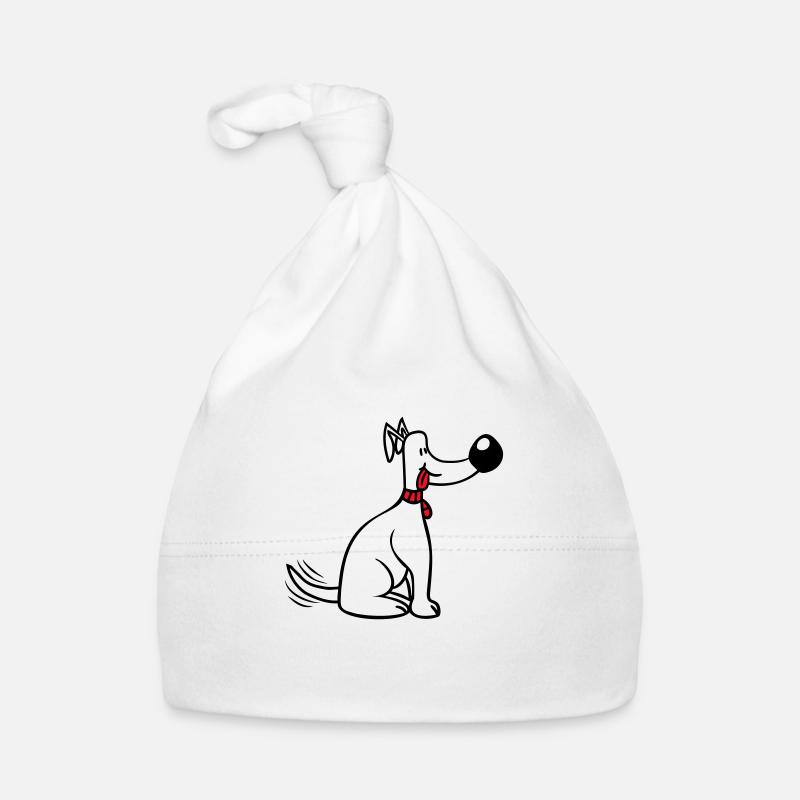Chien Gros Nez Remuant Mignon Heureux Bonnet bio Bébé