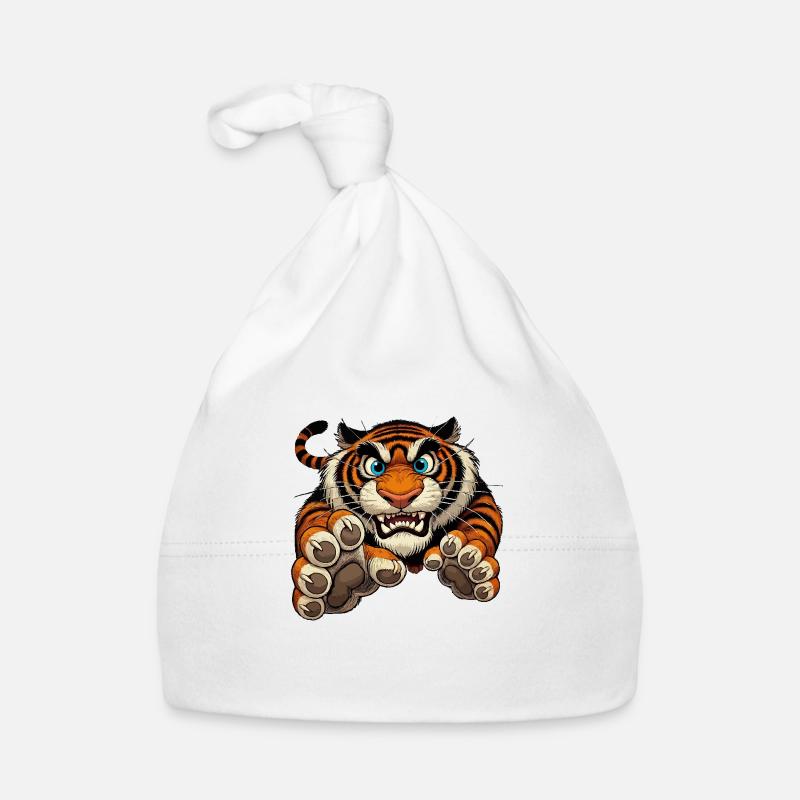 Tiger angriber Babyhue af økologisk bomuld