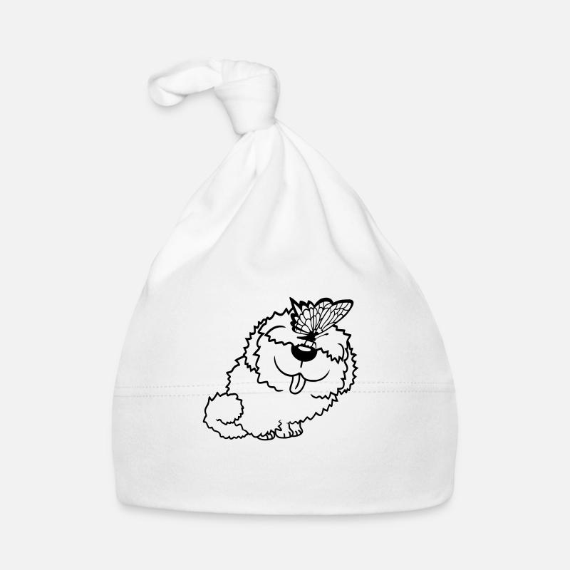 Dog Butterfly Nose Cute Funny Happy Comic Organic Baby Cap