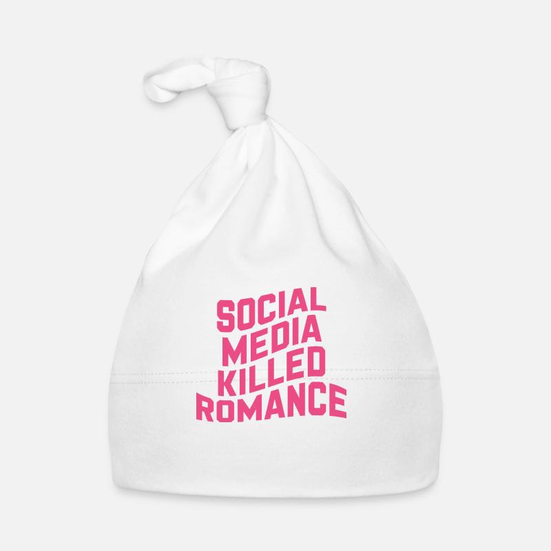 Social Media Killed Romance Baby Bio-Mütze