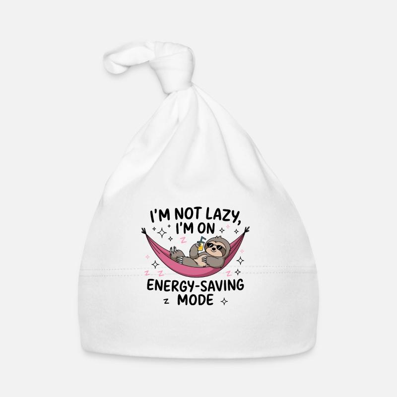 Lazy Sloth Energy Saving Organic Baby Cap