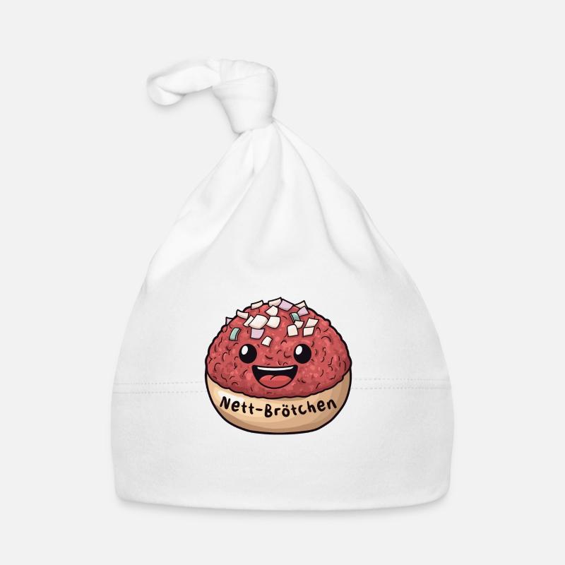 Nett-Brötchen | Mett | Comic Baby Bio-Mütze