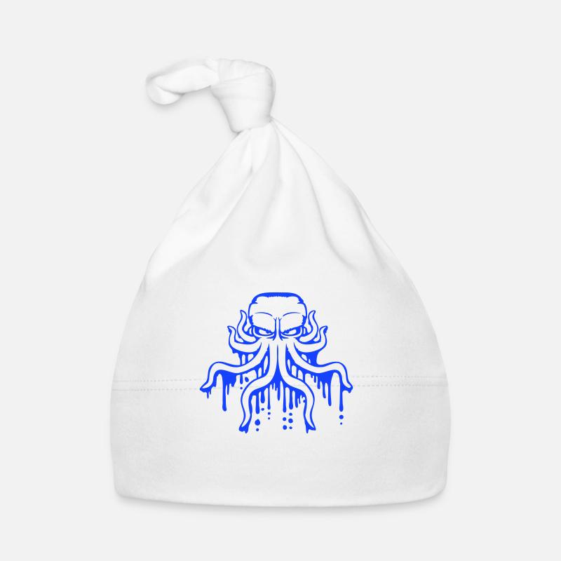 Octopus Graffiti Drop Spray Paint Squid Organic Baby Cap