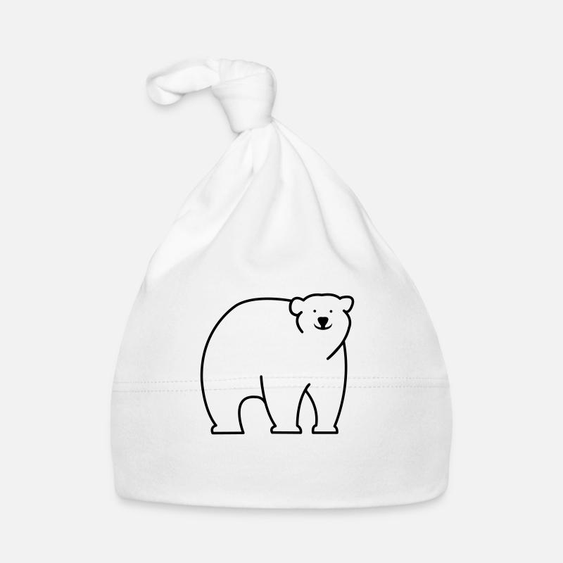 Eisbär Baby Bio-Mütze