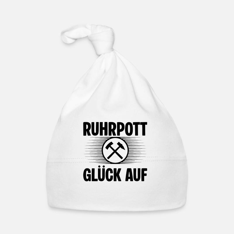 Ruhrpott Glueck auf Baby Bio-Mütze
