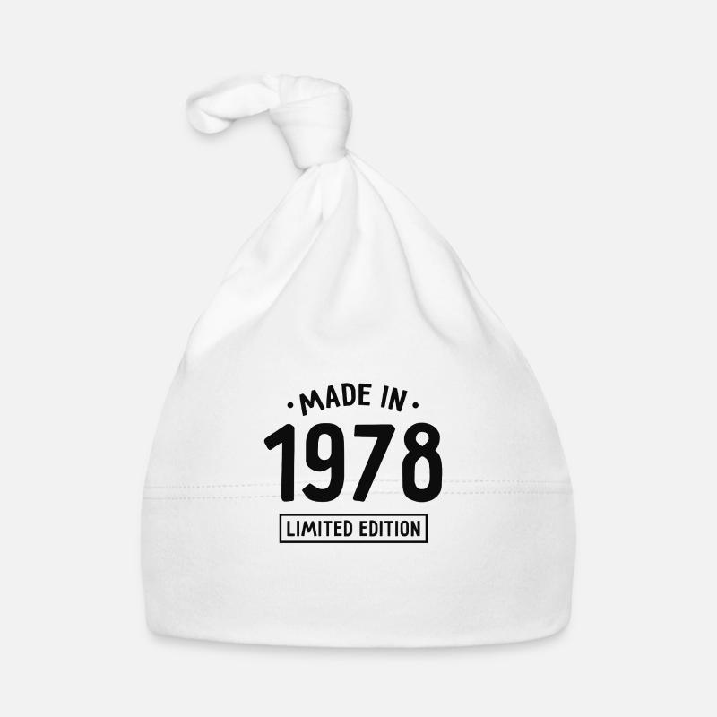 Fabriqué en 1978 - Edition limitée - Année de naissance Bonnet bio Bébé