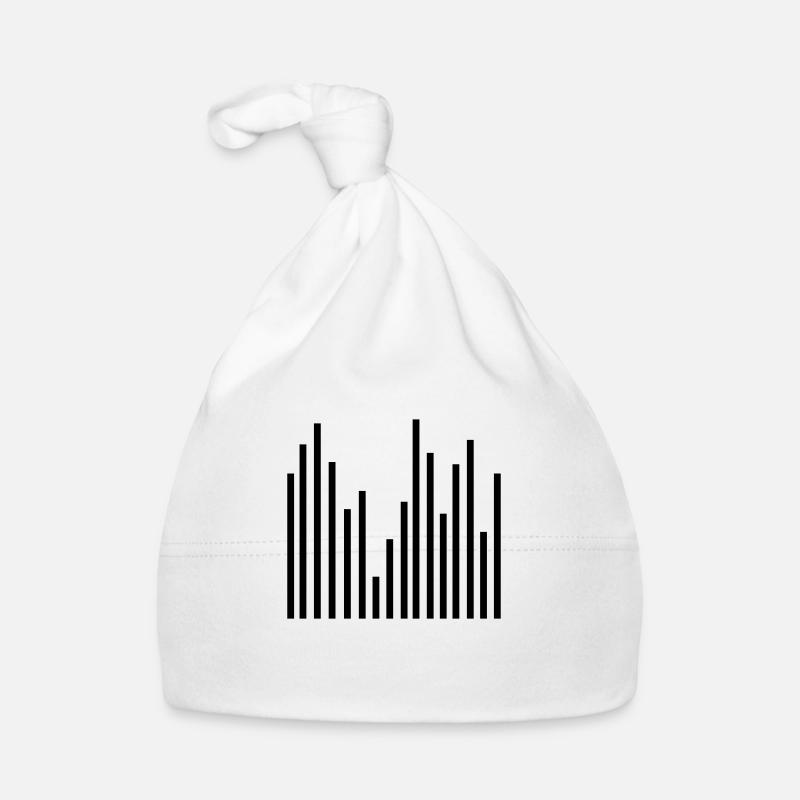 Statistik - Baby Bio-Mütze - Weiß