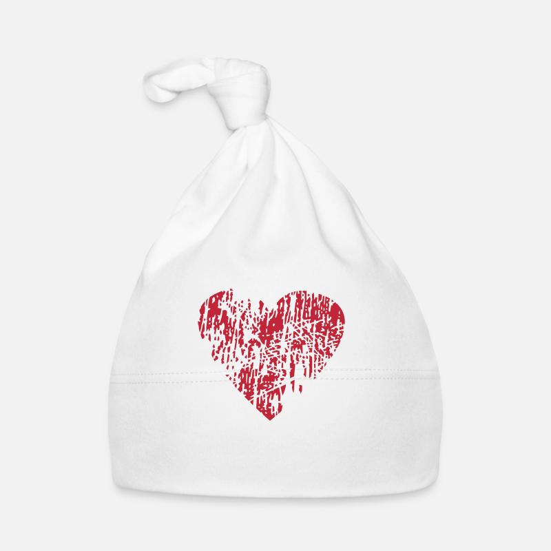 Distressed Heart Baby Bio-Mütze