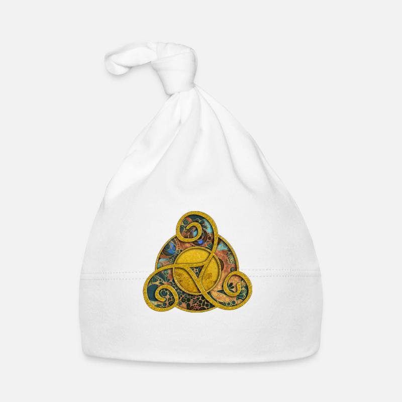 Triskele - Celtic Symbol Design 4 Organic Baby Cap