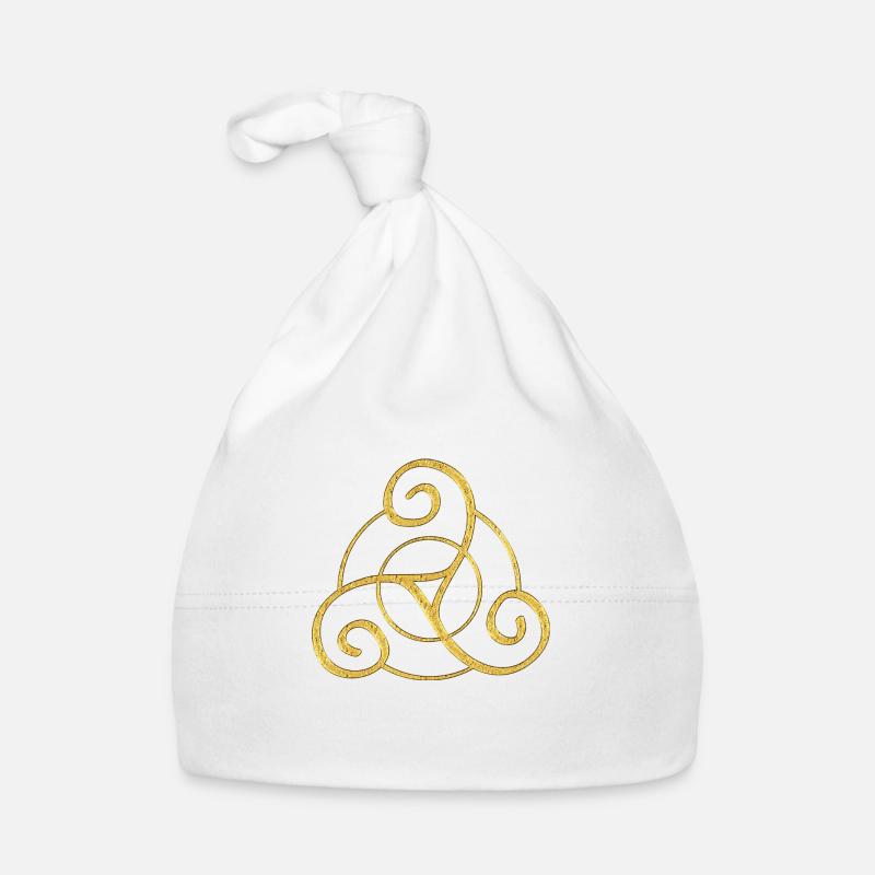 Triskele - Conception de symbole celtique 1 Bonnet bio Bébé