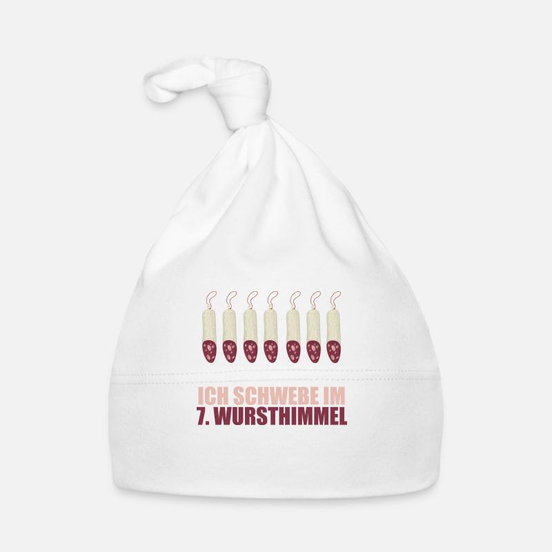 Ich schwebe im 7 Wursthimmel Baby Bio-Mütze