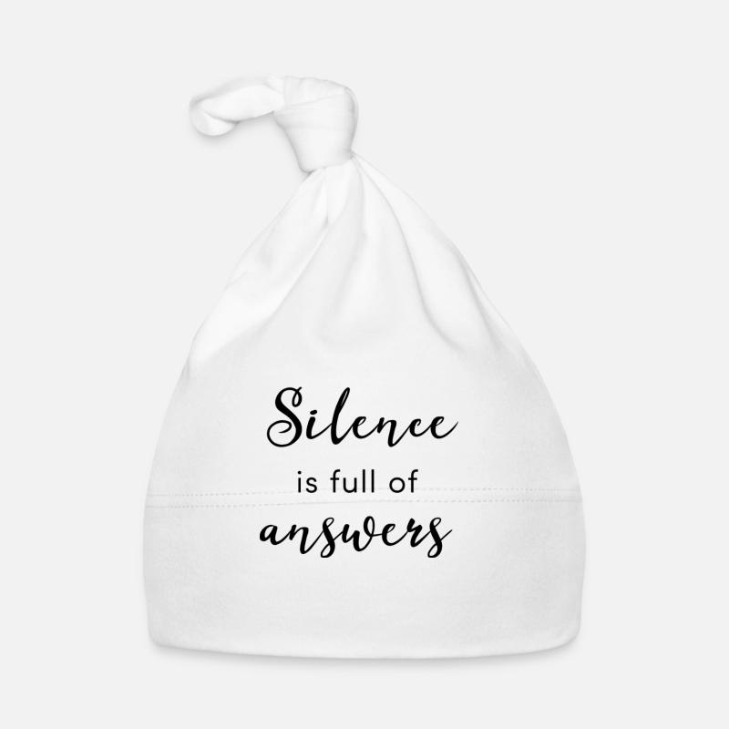 Le silence est plein de Bonnet bio Bébé
