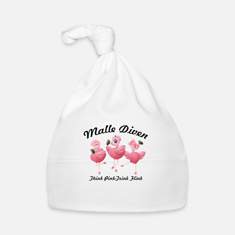 Malle Divas Think Pink DrinkIng Nimble Bridal Gift Organic Baby Cap