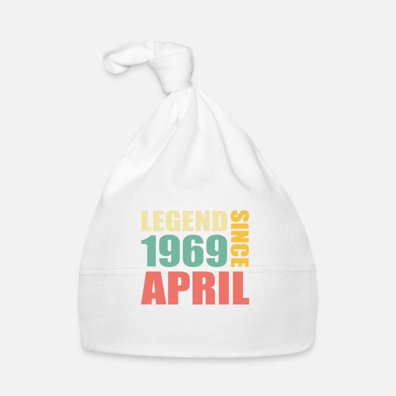 54e anniversaire Avril Né 1969 Idée cadeau Bonnet bio Bébé