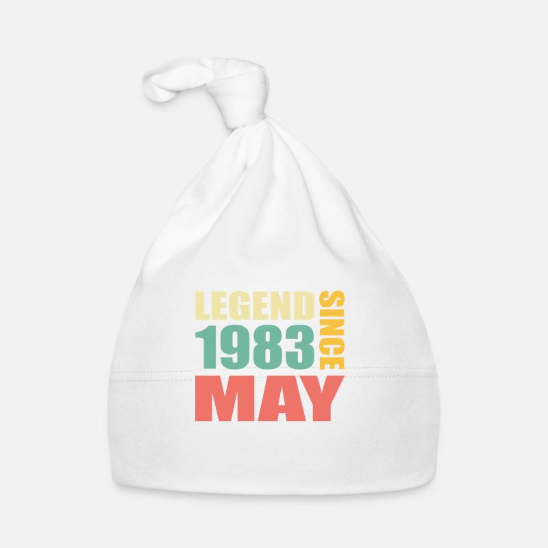 40e anniversaire mai millésime 1983 idée cadeau Bonnet bio Bébé