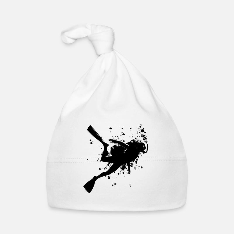 Plongée Plongeuse Femme Plongeuse Plongeuse Scuba Diver Bonnet bio Bébé