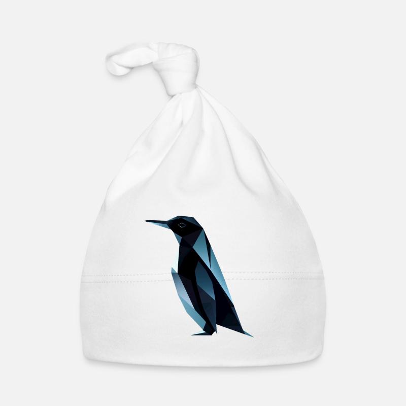 Süsses Pinguin Low Poly Design Baby Bio-Mütze