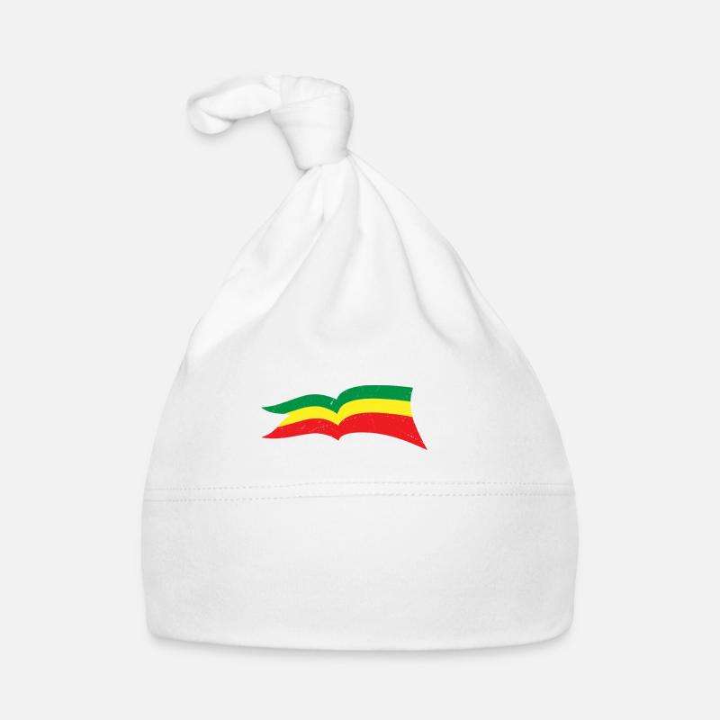 Flagge Silhouette Reggaeton Rasta Reggae Löwe Baby Bio-Mütze