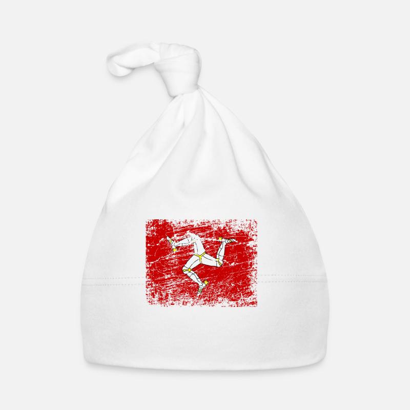 Île de Man Flagge Triskele Drapeau de l’île de Man Bonnet bio Bébé