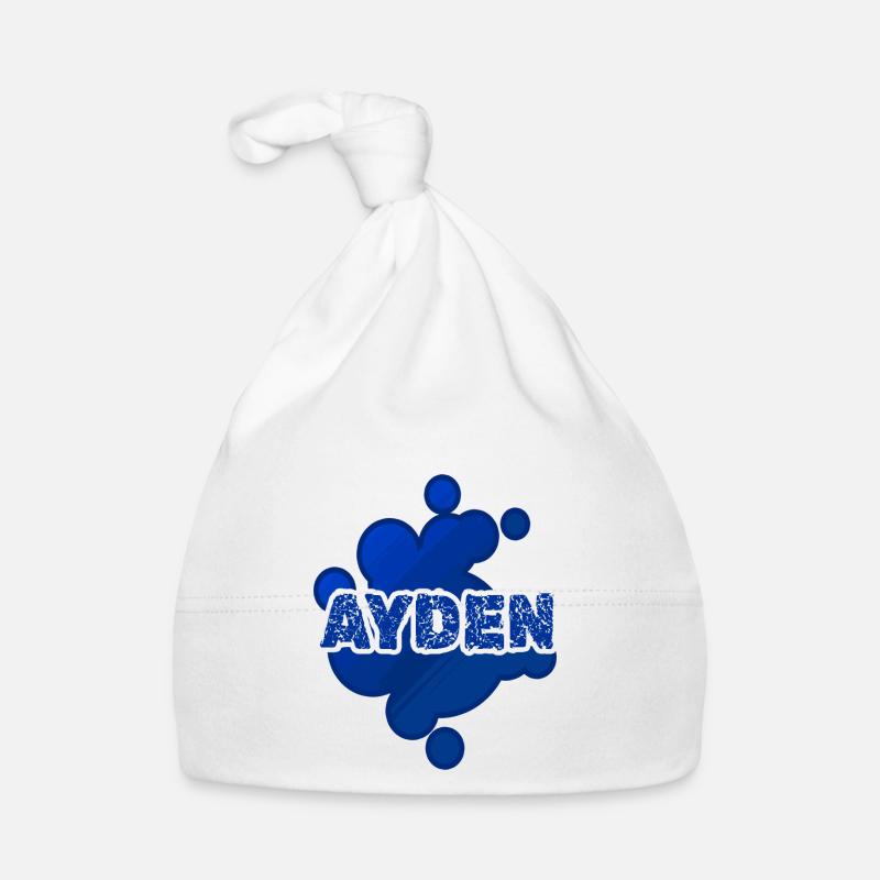 First name Ayden Organic Baby Cap