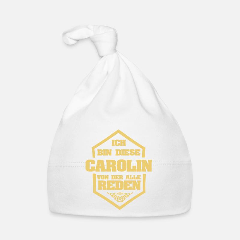 Carolin comme surnom Bonnet bio Bébé