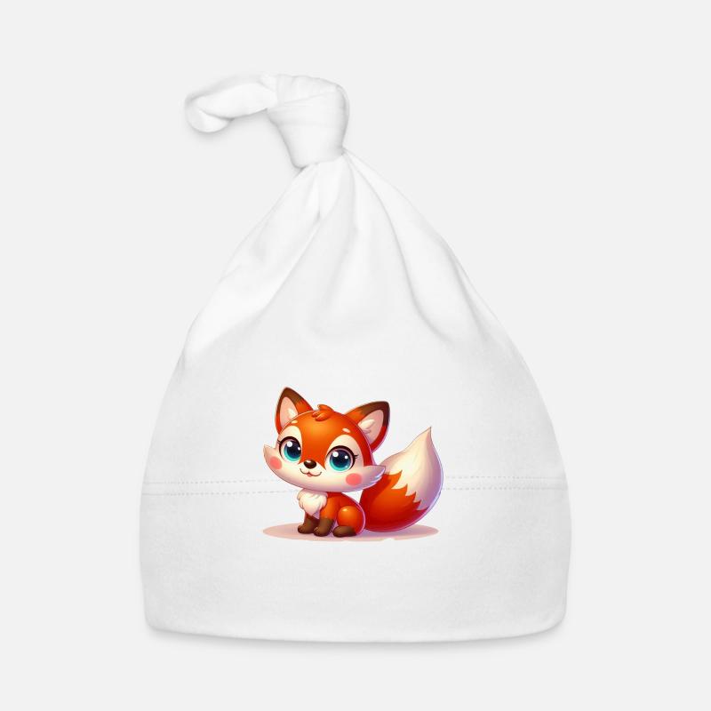 FOX 3 - Organic Baby Cap - white