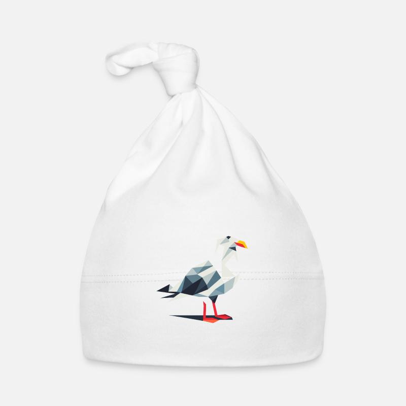 Moin Bande dessinée Nordsee Hambourg Polygone Mouette Oiseau Jetée Bonnet bio Bébé