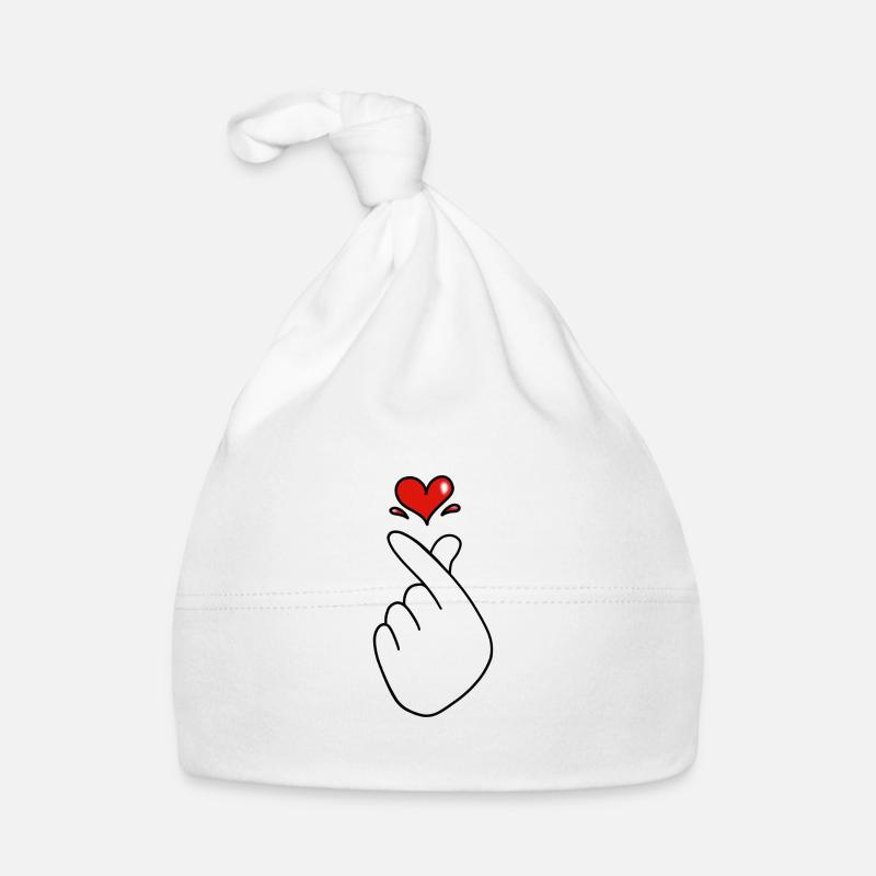 Koreanisches Liebesherz Baby Bio-Mütze