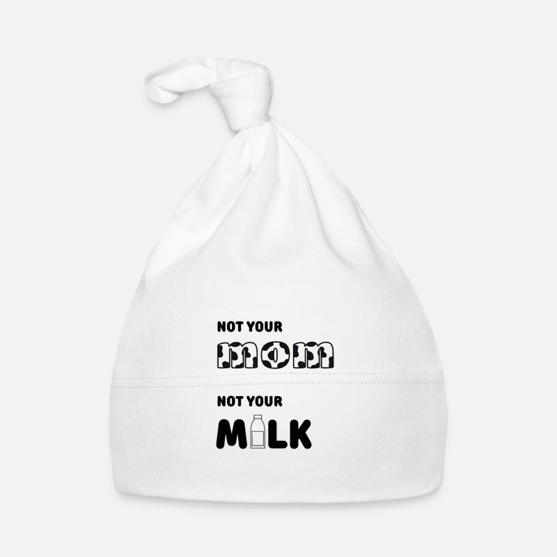 Pas ta mère pas ton lait - Bonnet bio Bébé - blanc