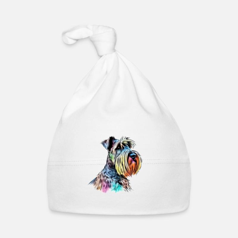 Riesenschnauzer / Schnauzer Hunde Design Geschenk Baby Bio-Mütze